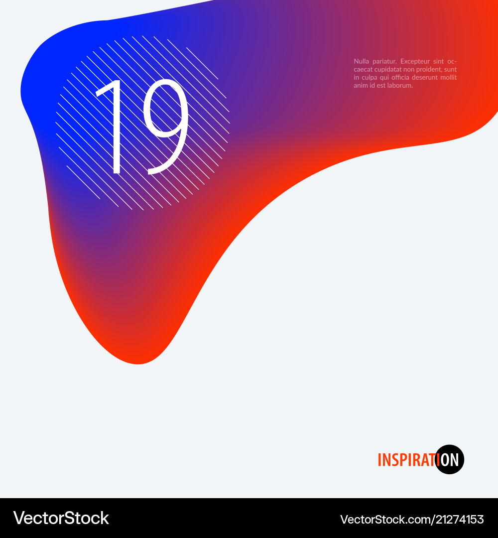 Abstract design of colourful flow elements Vector Image