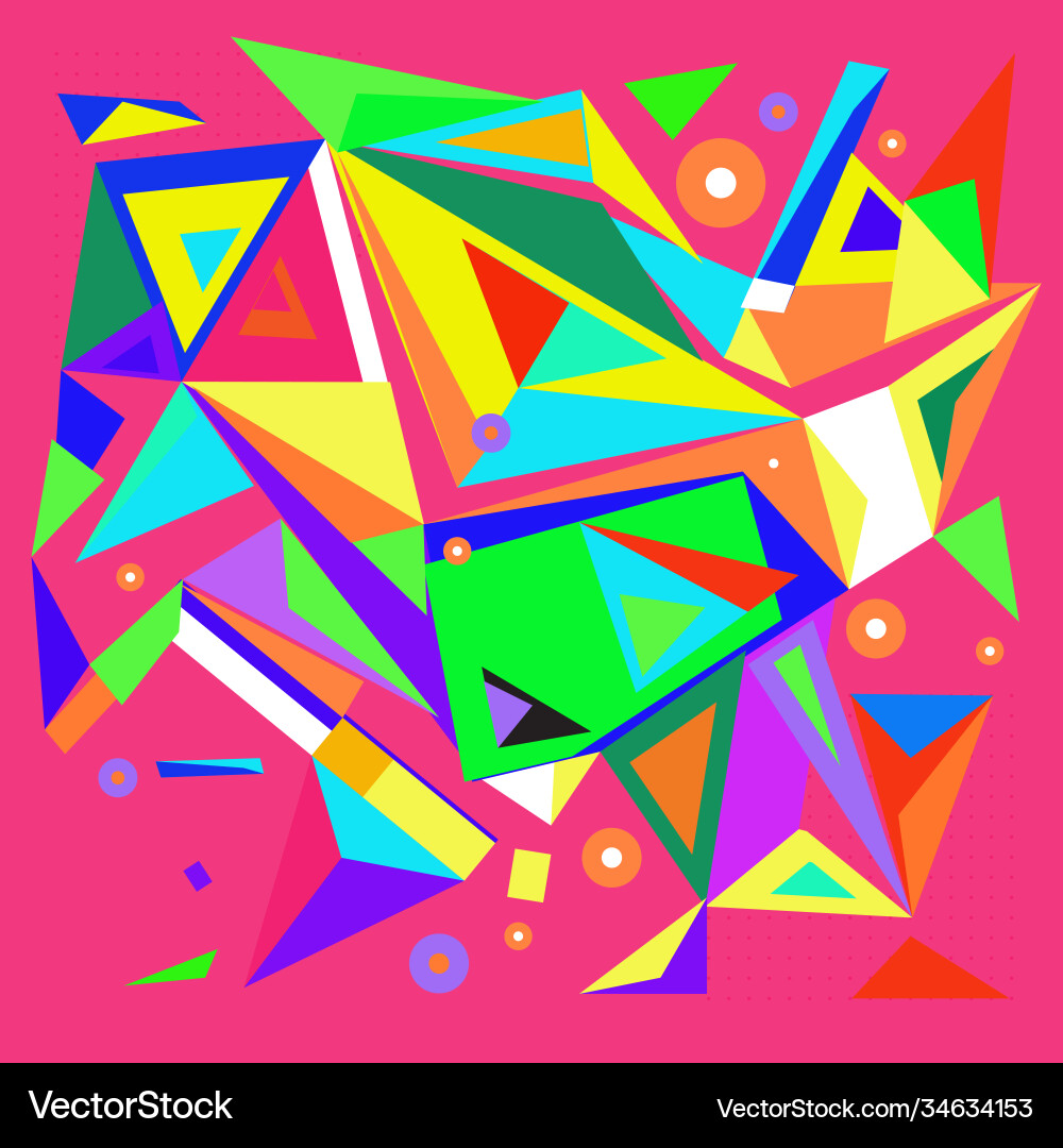 Abstract modern triangles background pattern vector image