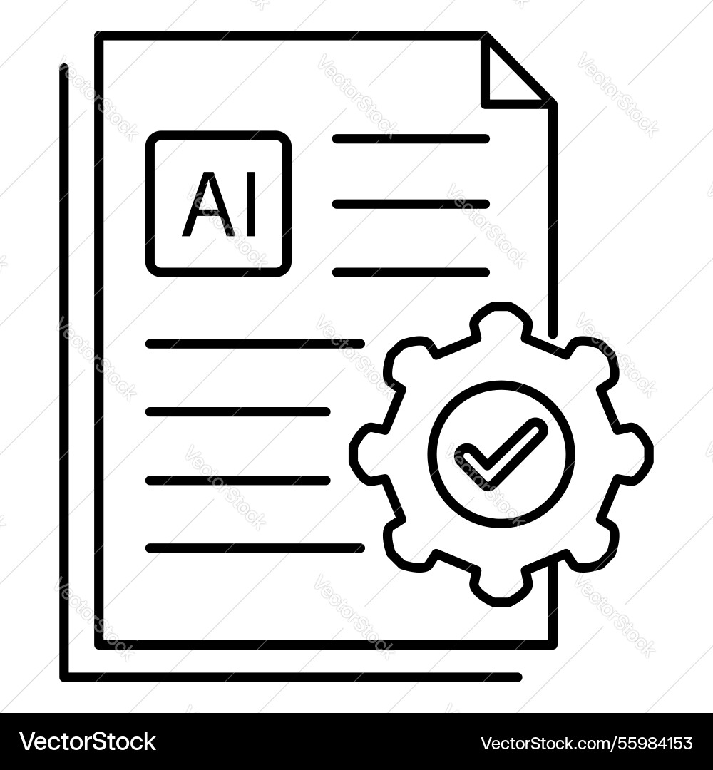 Approved form document icon design with editable vector image