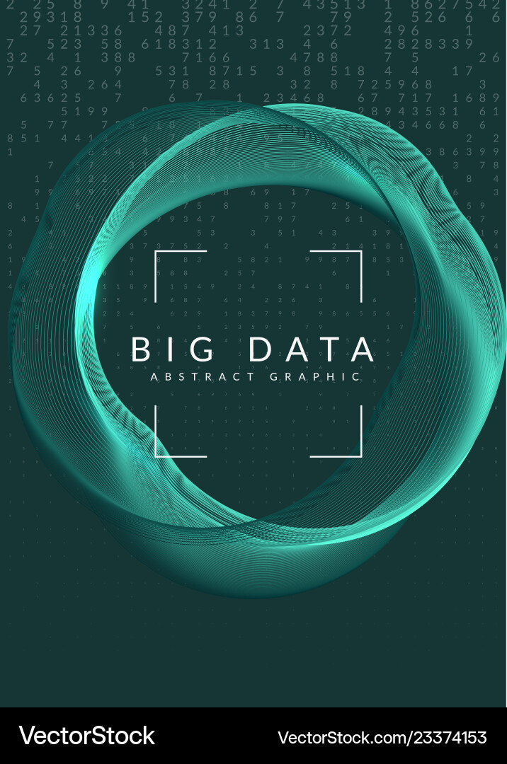 Big data background technology for visualization Big data background technology for visualization Vector Image
