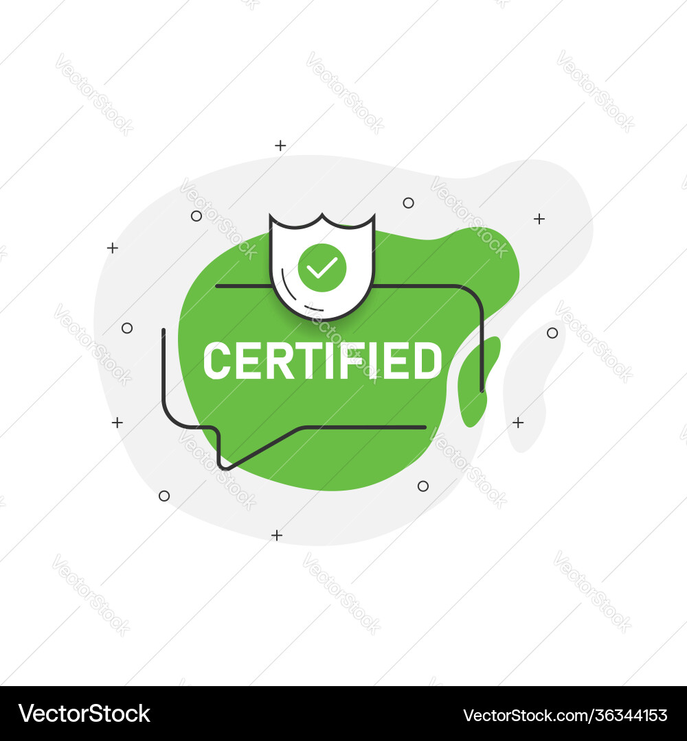 Certified abstraction green stamp isolated Certified abstraction green stamp isolated vector image