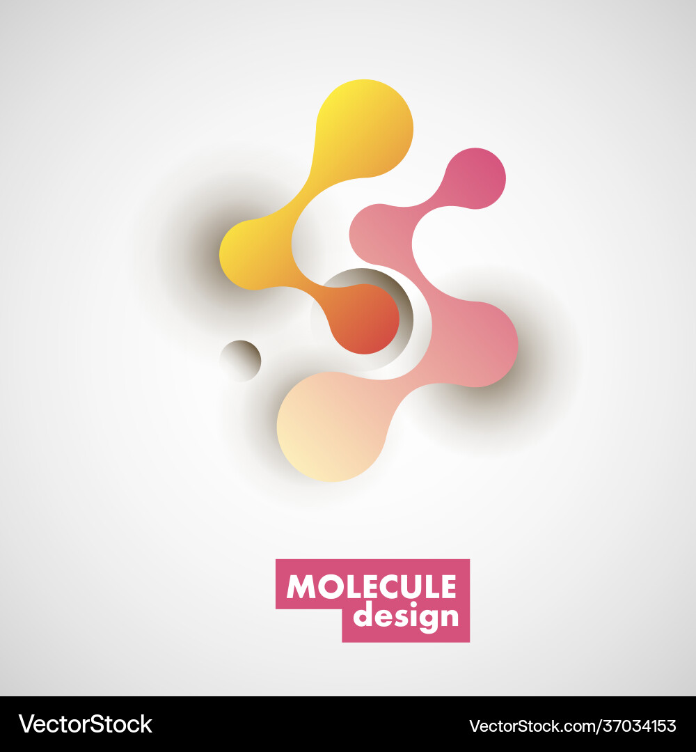 Circles and abstract shapes connect element Circles and abstract shapes connect element vector image