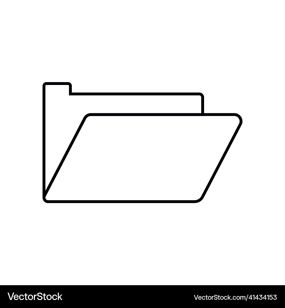Line folder icon graphics a linear pattern Line folder icon graphics a linear pattern vector image