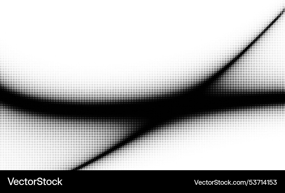 Monochrome gradient halftone dots background Monochrome gradient halftone dots background vector image