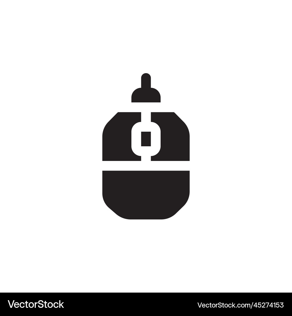 Mouse icon computer component solid style Mouse icon computer component solid style Vector Image