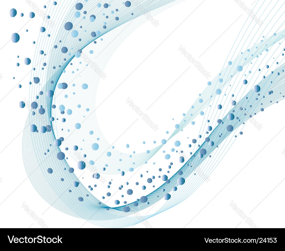 Ocean Wave Background Vector Image