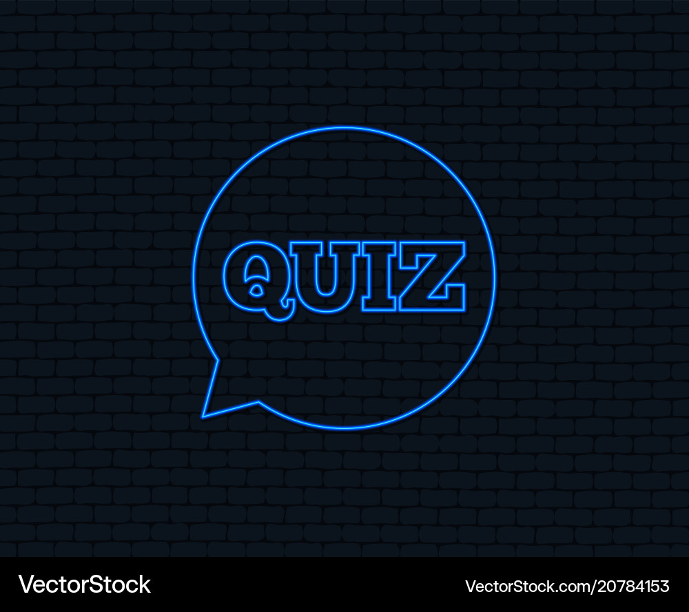 Quiz sign icon questions and answers game vector image