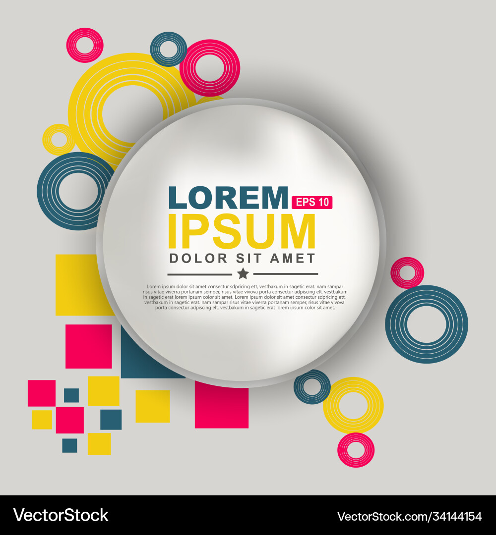 Abstract circle geometric pattern design Abstract circle geometric pattern design vector image
