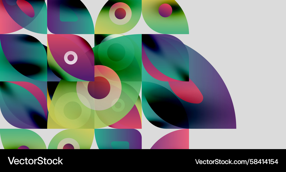 Abstract composition overlapping colorful circles Abstract composition overlapping colorful circles Vector Image
