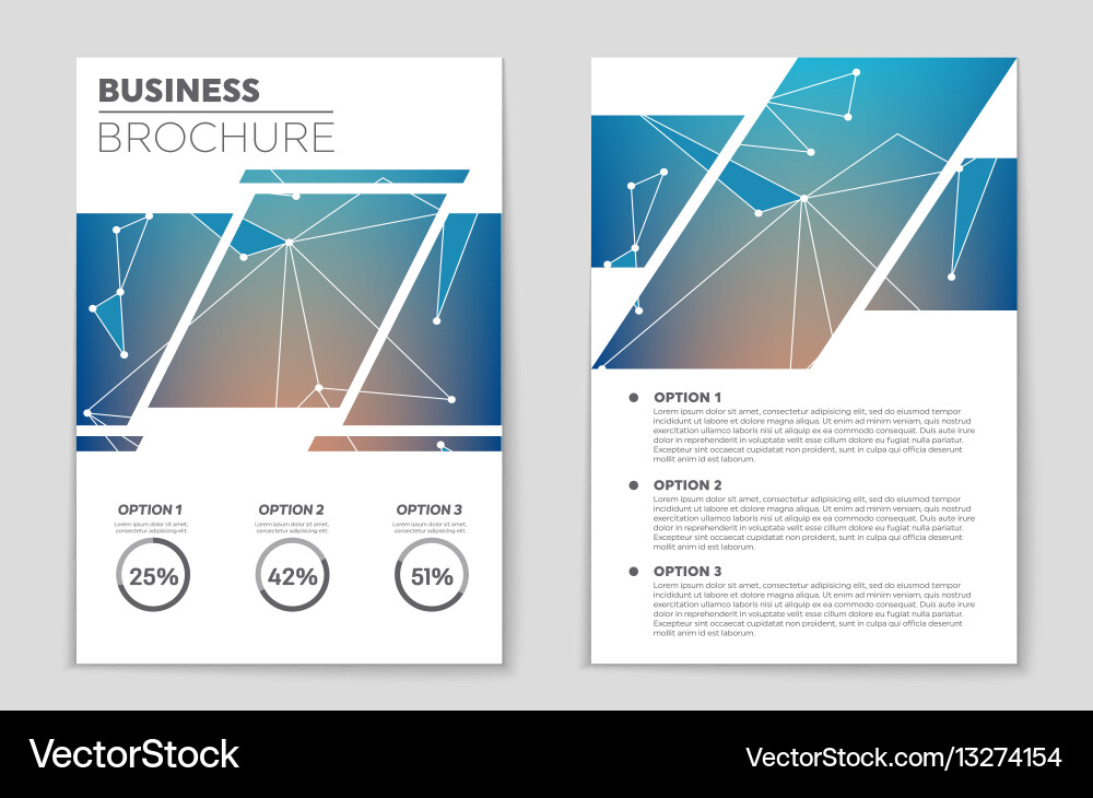 Abstract layout background set for art Vector Image