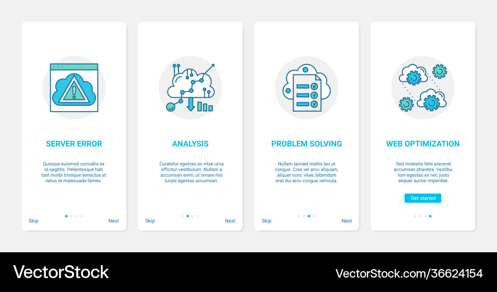 Cloud Connection Optimization Tech vector image