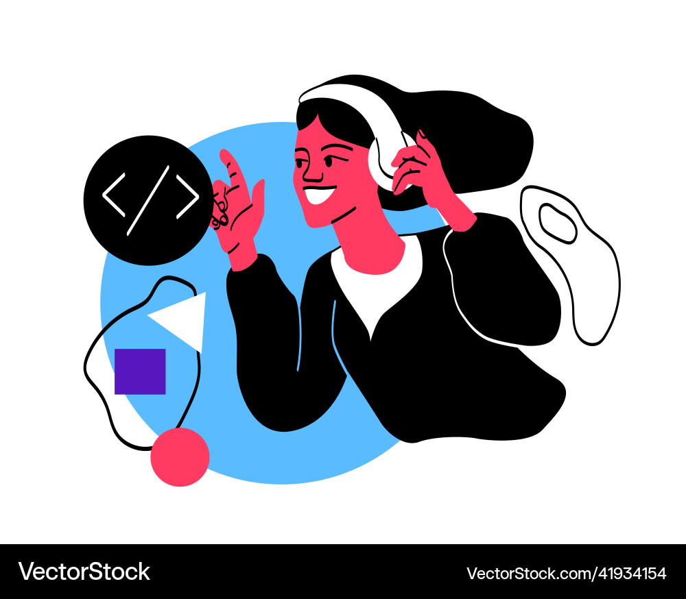 Concept of programming Concept of programming vector image