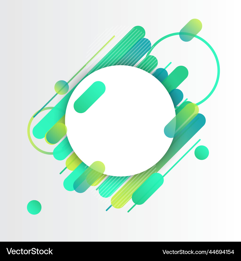 Creative rounded lines edge place for text Vector Image