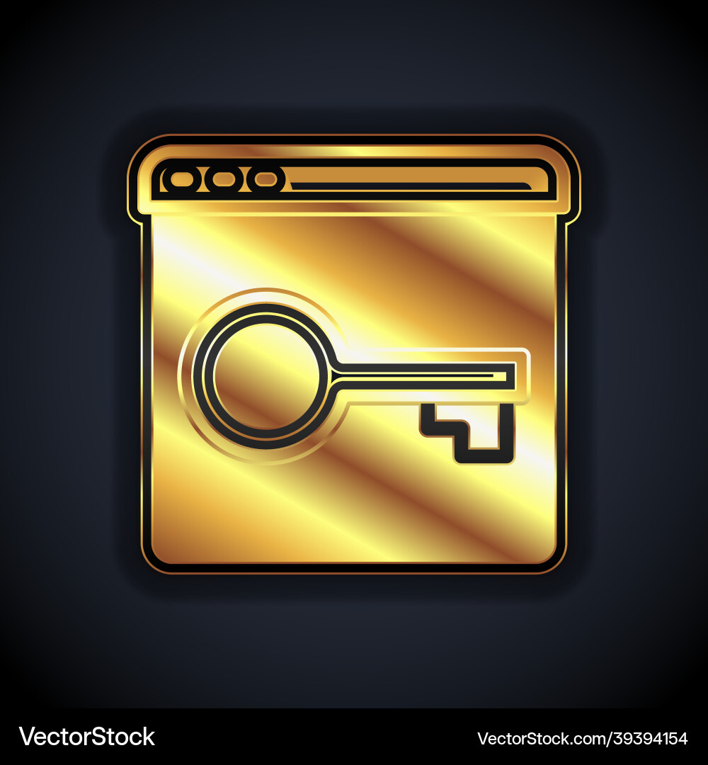 Gold secure your site with https ssl icon Gold secure your site with https ssl icon vector image