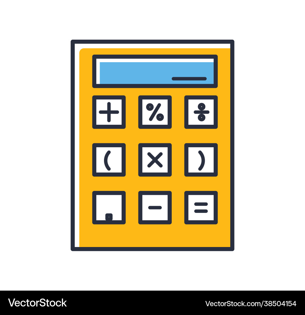 Mathematical device isolated on white background Vector Image