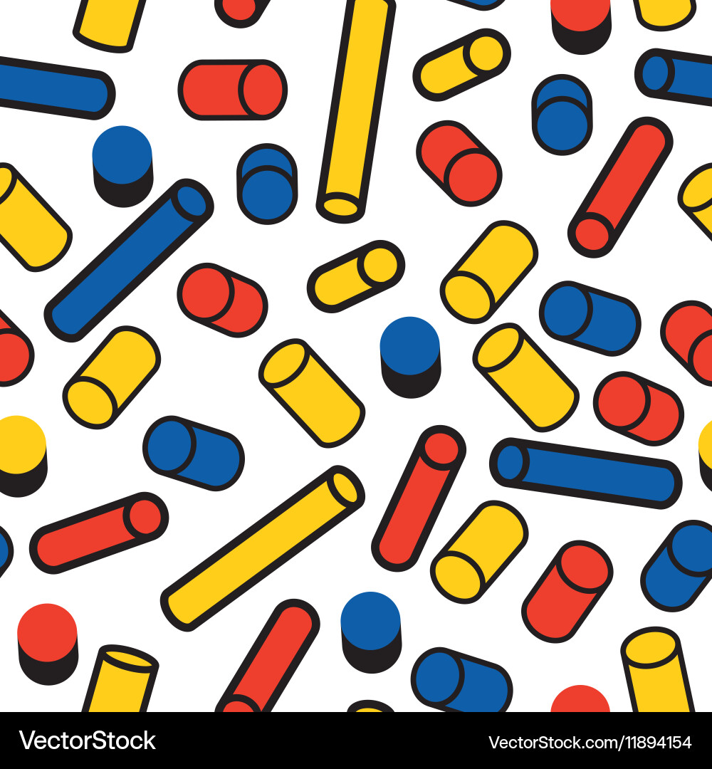 Memphis Style Seamless Pattern vector image