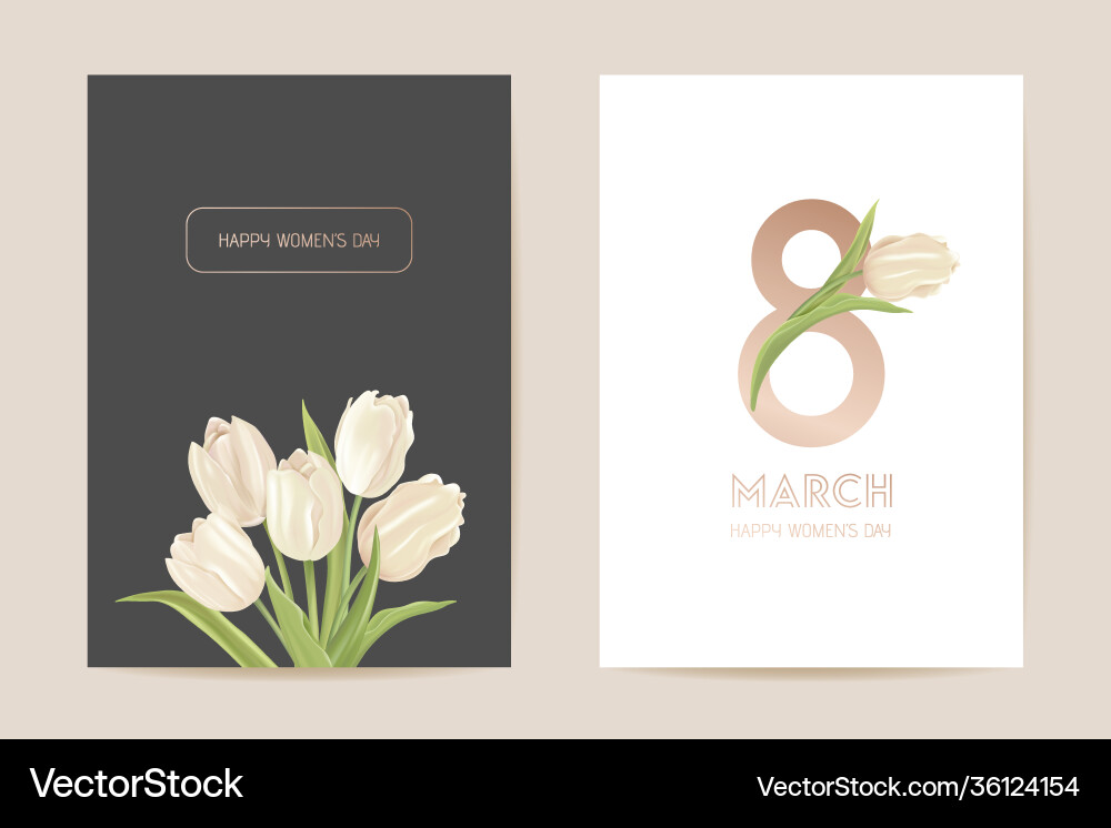 Women international day greeting floral Women international day greeting floral vector image