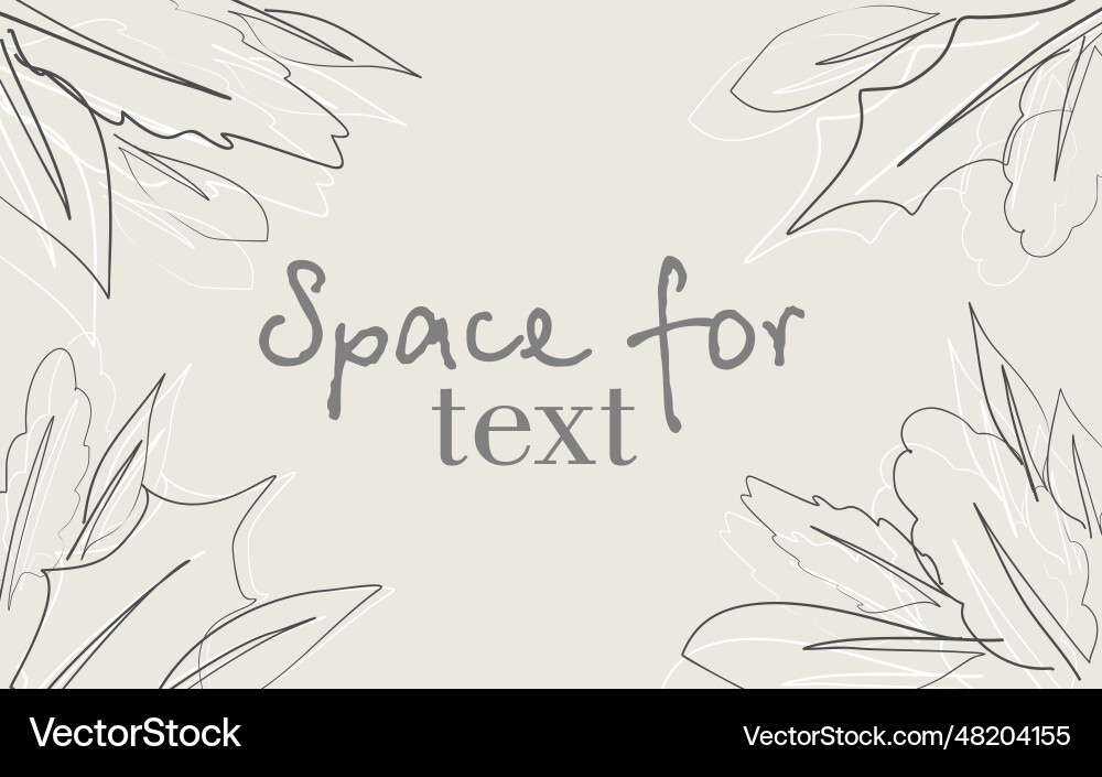 Abstract autumn background with the space for text Vector Image