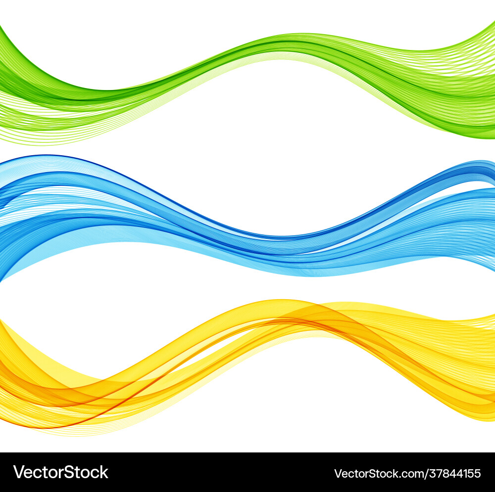 Abstract colorful flowing wave lines Royalty Free Vector
