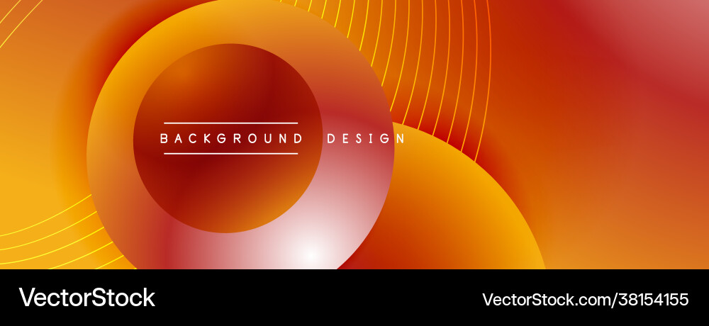 Gradient circles with shadows techno Gradient circles with shadows techno vector image