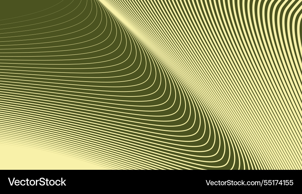 Green army abstract background with curve line Vector Image
