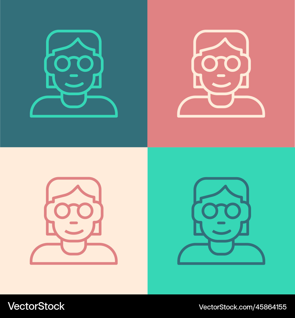 Pop Art Line Hacker oder Coder Icon isoliert Pop Art Line Hacker oder Coder Icon isoliert vektorbild