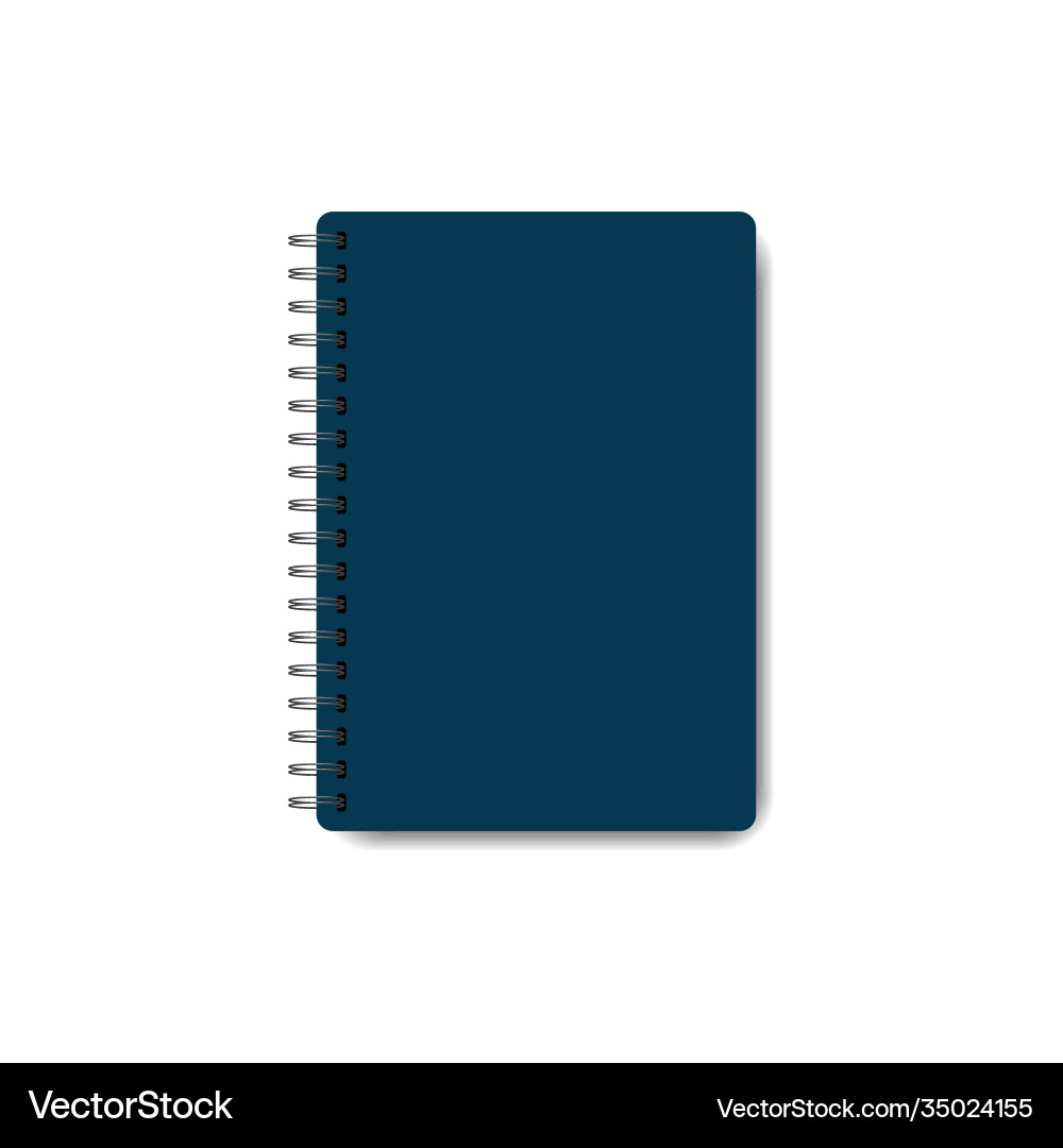 Spiral notepad closed notebook icon isolated Spiral notepad closed notebook icon isolated vector image