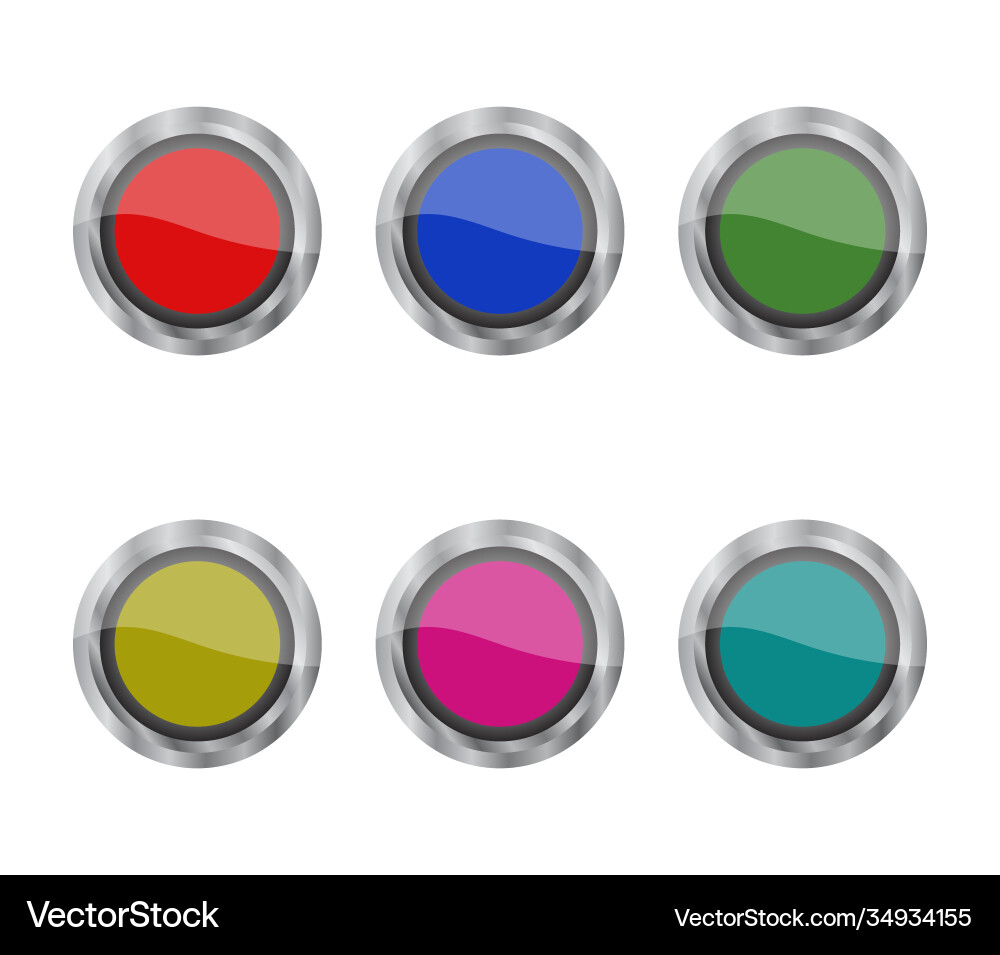 Web button in on white background vector image