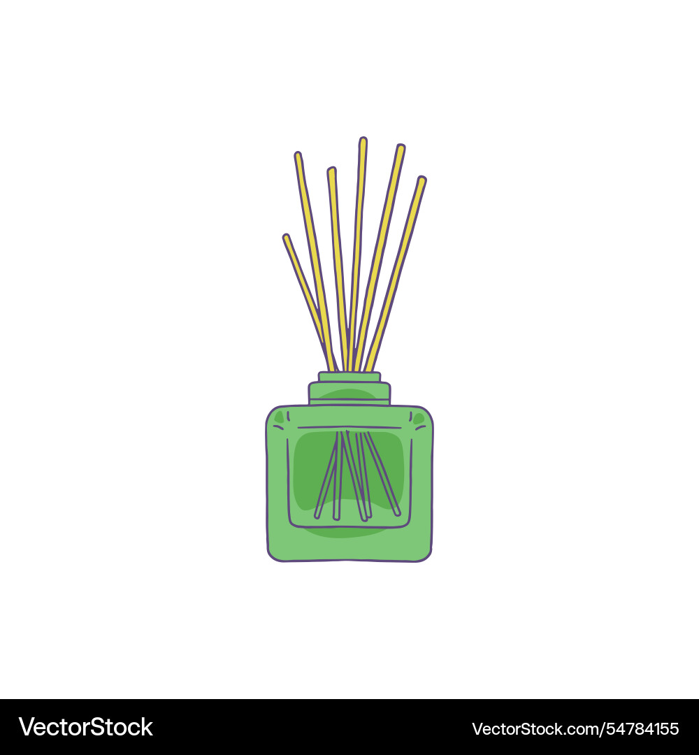 With diffuser bamboo With diffuser bamboo vector image