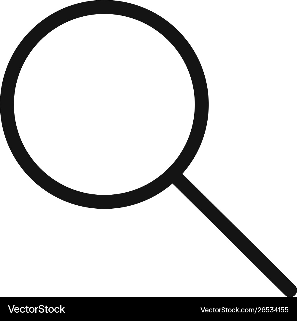 Zoom icon in modern style for web site and mobile Vector Image