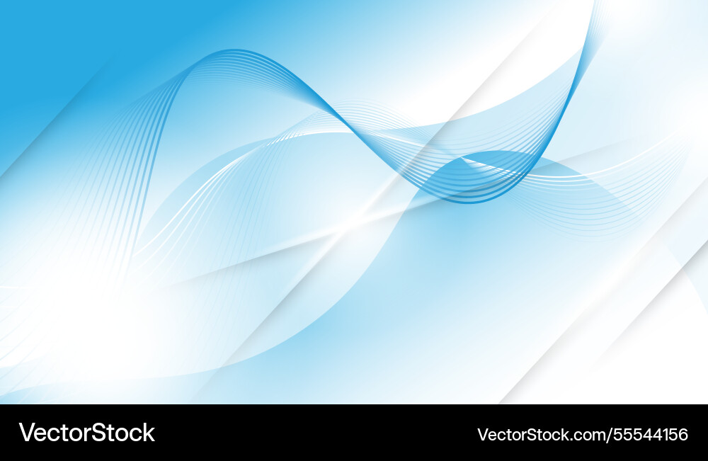 Abstract blue background with lines and waves Abstract blue background with lines and waves vector image