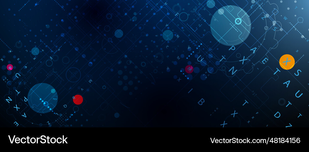 Abstract structure circuit computer technology Abstract structure circuit computer technology vector image