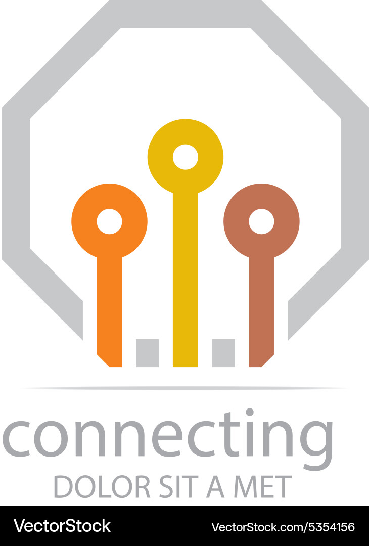 Connecting design icon element Vector Image
