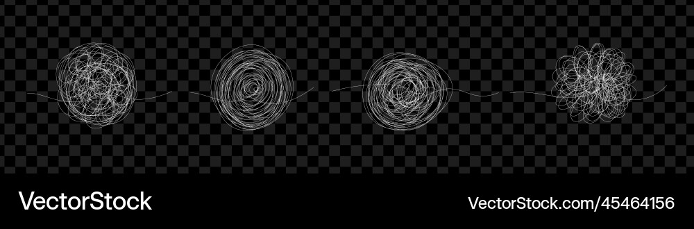 Hand drawn scribble chaos line abstract random Hand drawn scribble chaos line abstract random Vector Image