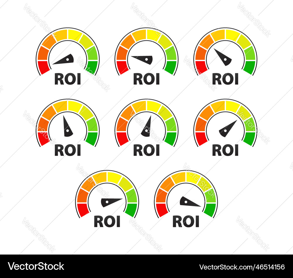 Roi level measuring and maximizing your return Roi level measuring and maximizing your return vector image