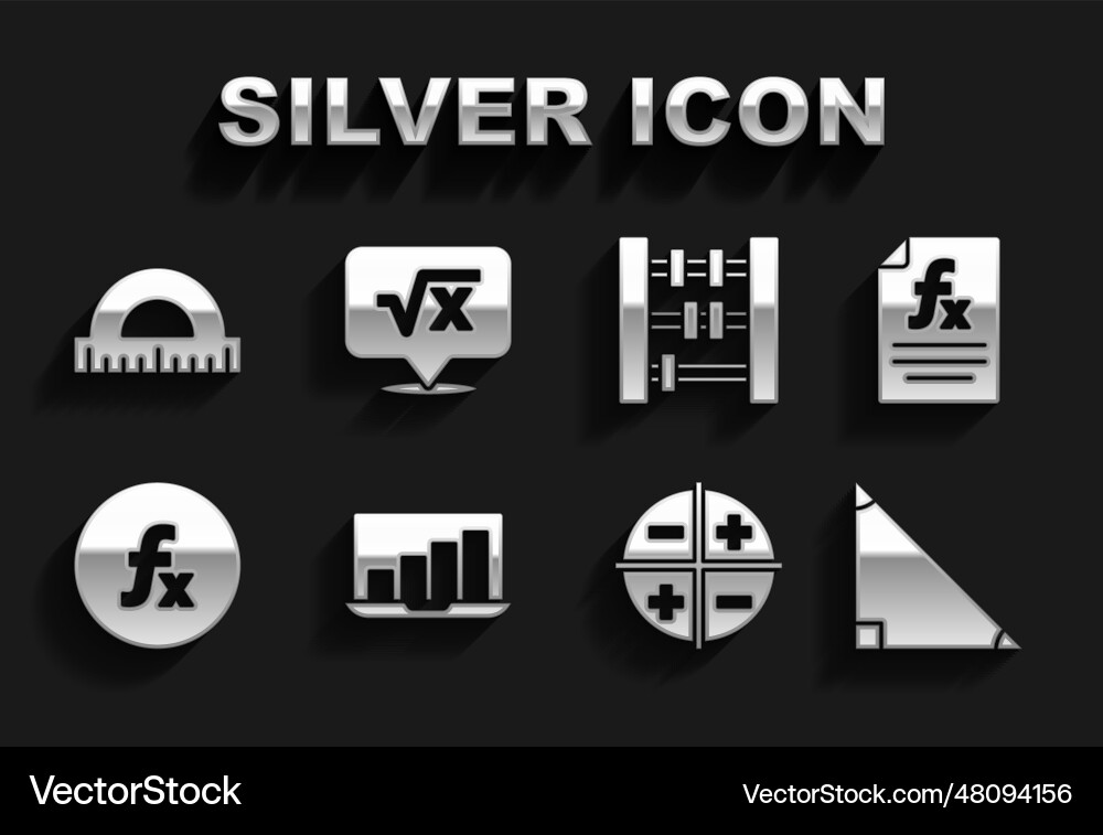 Set laptop with graph chart function mathematical Set laptop with graph chart function mathematical vector image