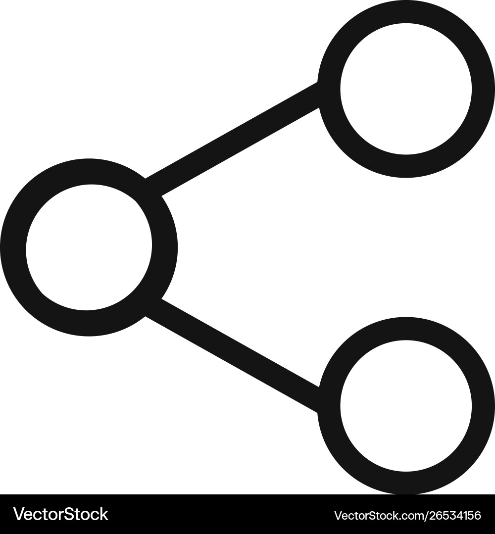 Share icon in modern style for web site vector image