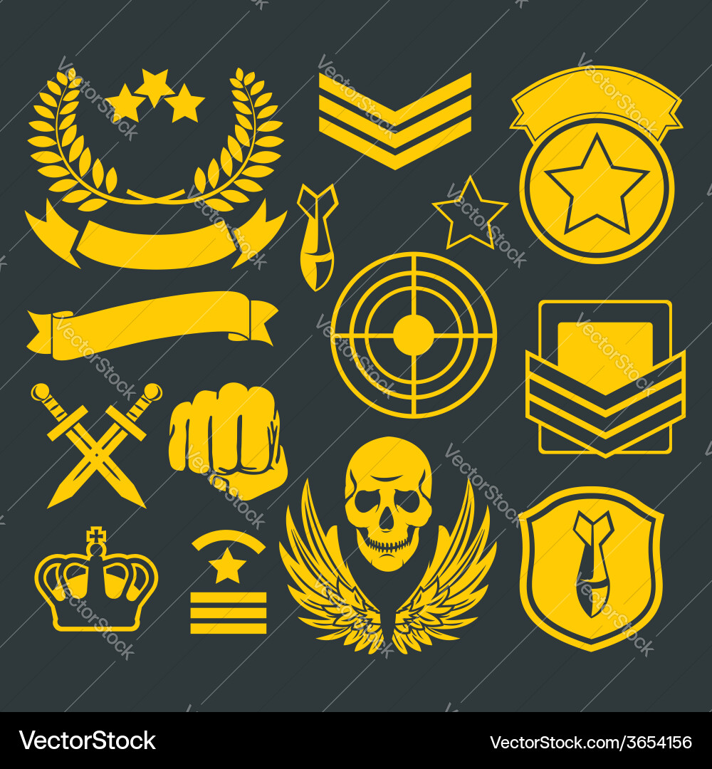 Special unit military patch Royalty Free Vector Image