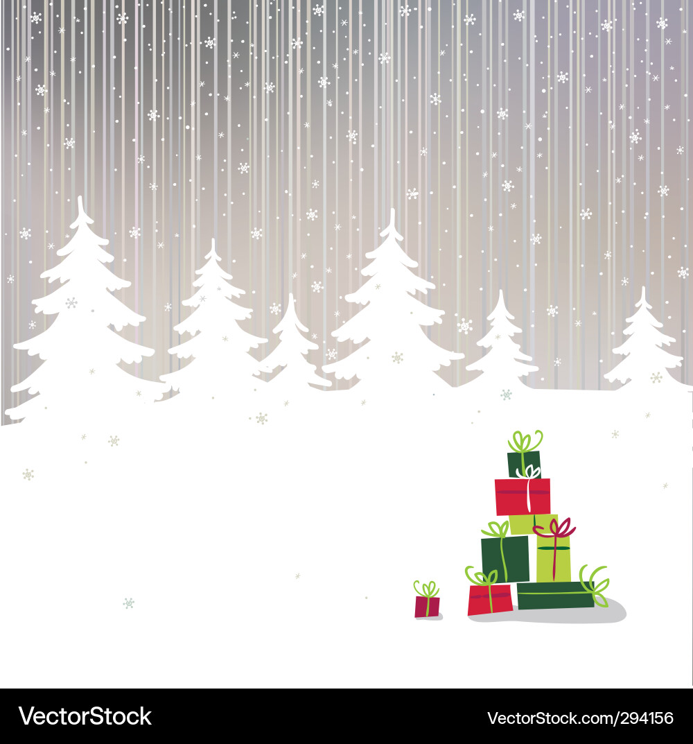 Weihnachtsgeschenk Hintergrund Vektorbild