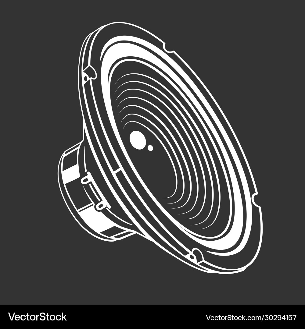 Audio loud speaker Royalty Free Vector Image - VectorStock