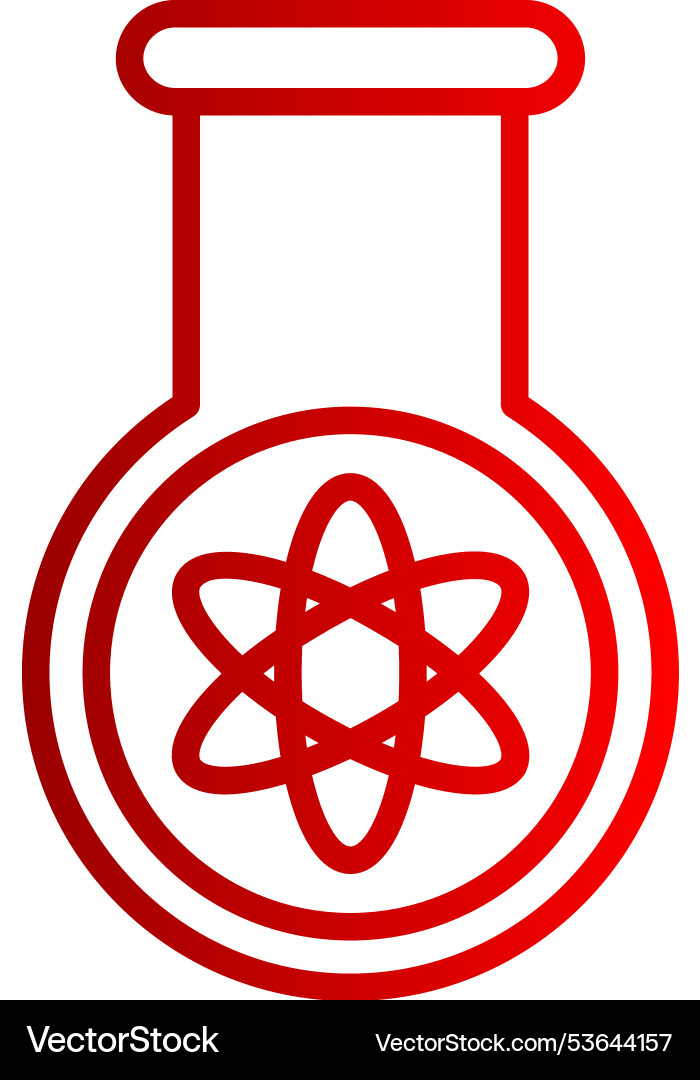 Experiment line gradient icon Vector Image