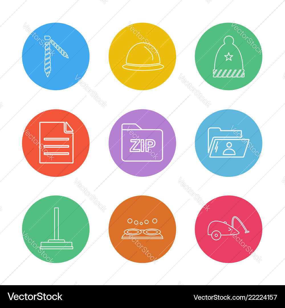 Files file type windows os documents Vector Image