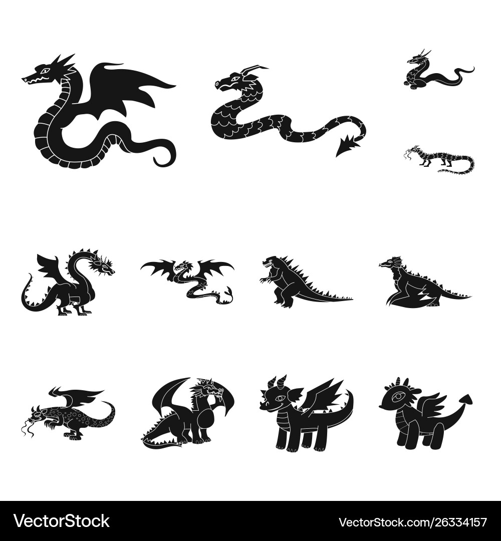 Isolated object dinosaur and history symbol Vector Image
