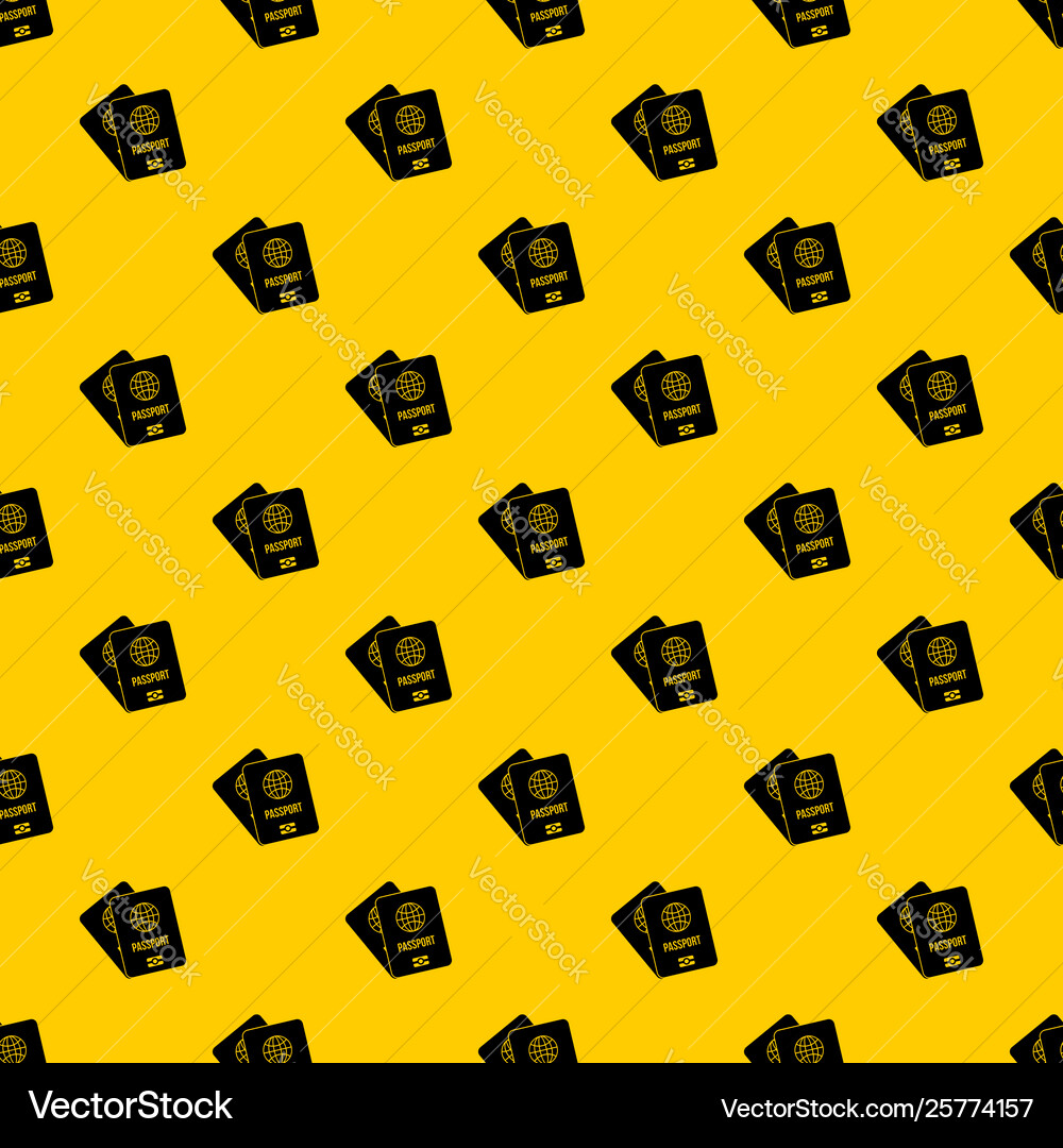 Passports with map pattern Vector Image