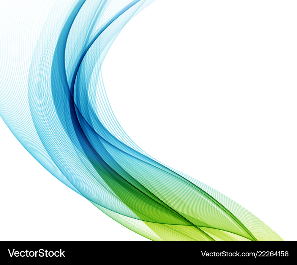 Abstract Color Wave Background vector image