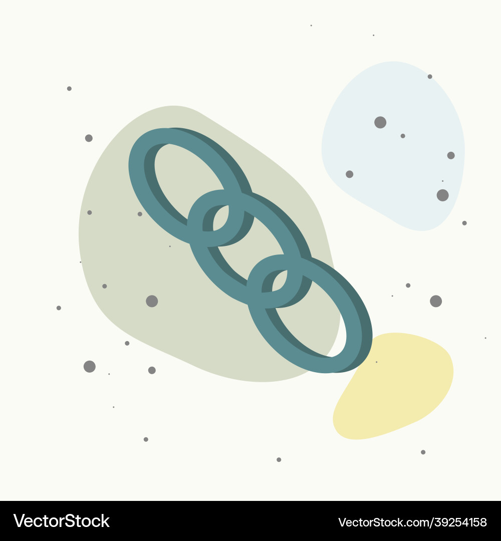 Chain links icon on multicolored background Chain links icon on multicolored background Vector Image