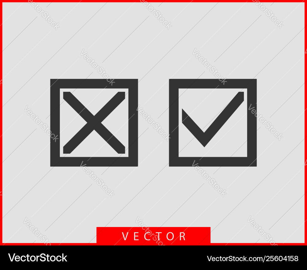 Check mark icon symbol design element Vector Image