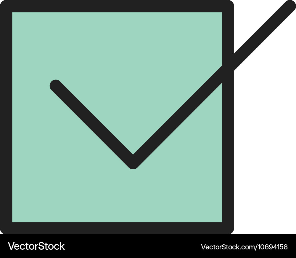 Checkbox vector image