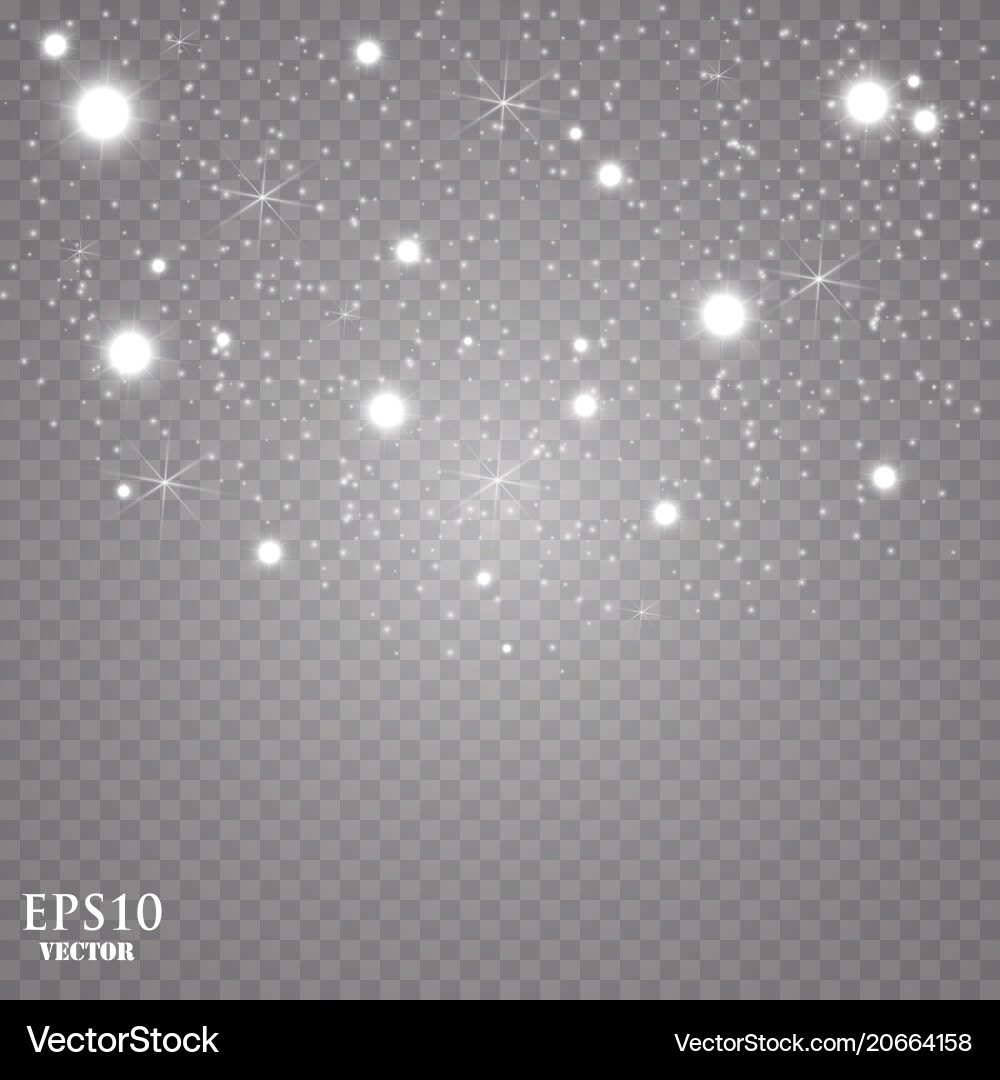 Falling snow effect isolated on transparent Falling snow effect isolated on transparent vector image