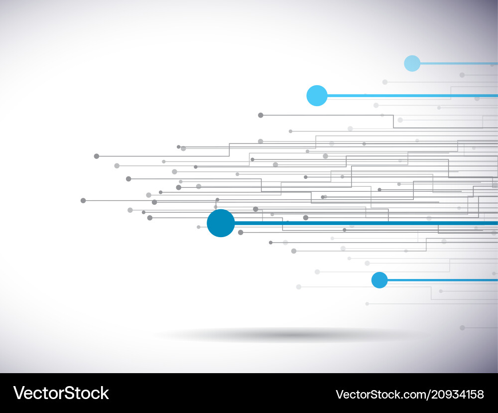 Global network connect on white background vector image